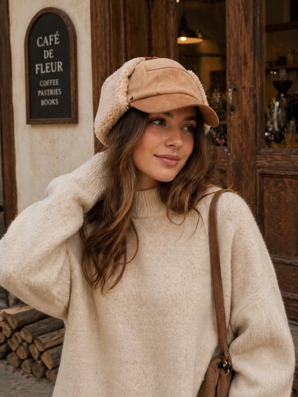 ❤️‍🔥Firm Price❤️‍🔥 Free People cozy cord trapper hat